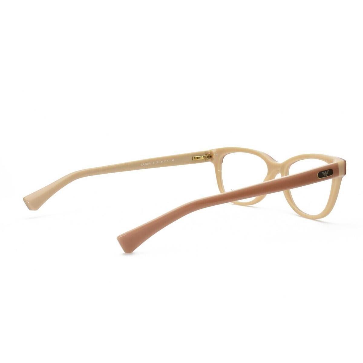 Emporio Armani EA 3015 Cream 5108 Cat Eye Plastic Eyeglasses Frames 53-17-140