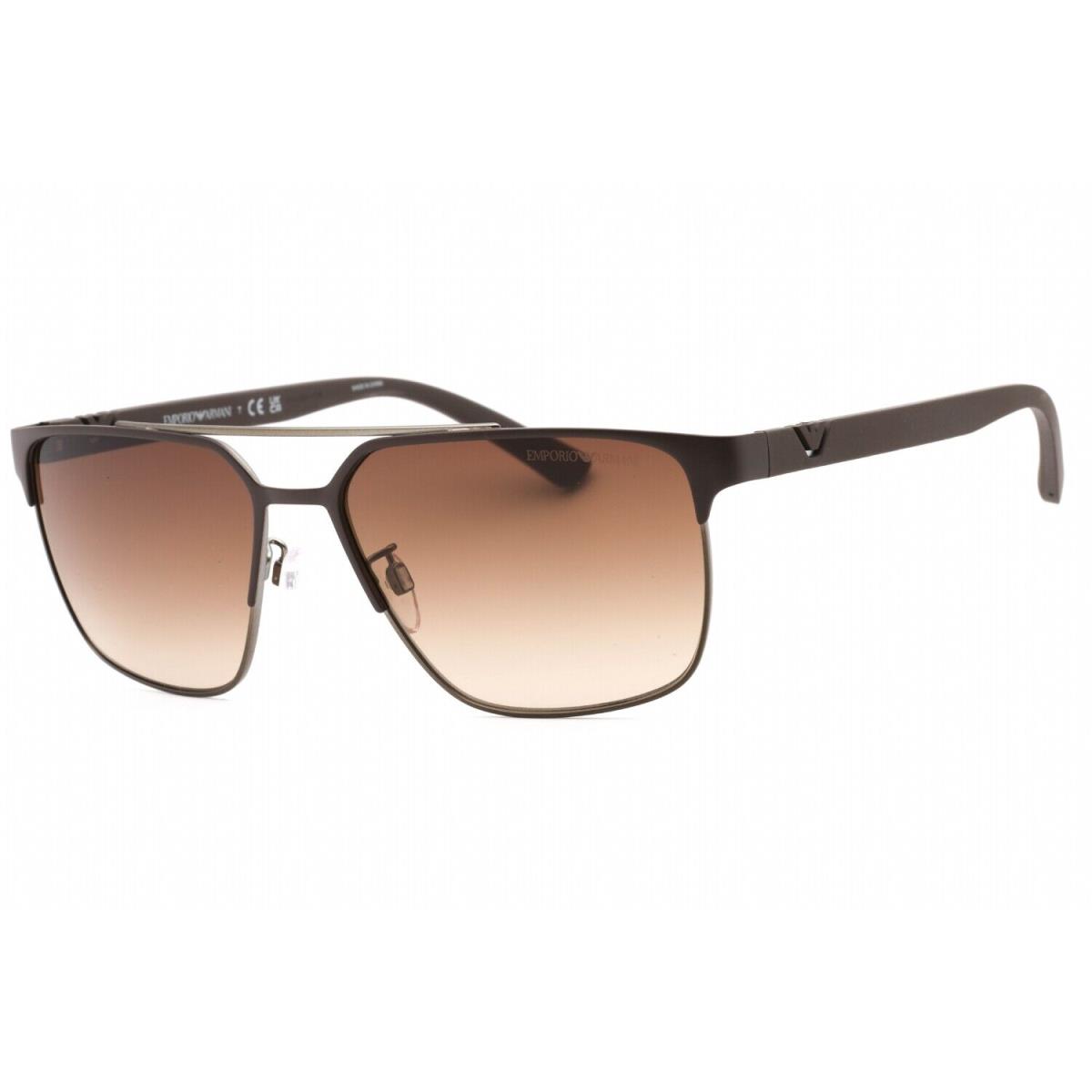 Emporio Armani EA2134 316113 Sunglasses Matte Brown Frame Brown Gradient