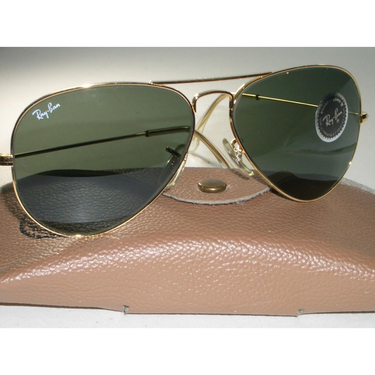 58 14MM Bausch Lomb Ray Ban Gep Arista G15 Tear-drop Aviator Sunglasses