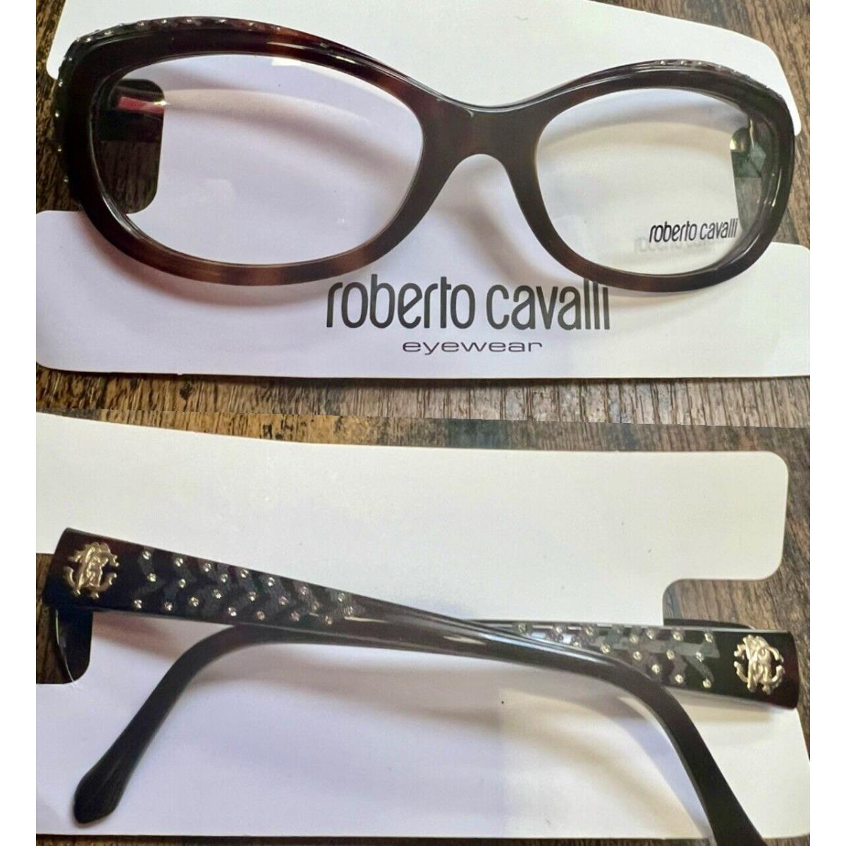 Roberto Cavalli Eyeglasses RC780 052 Havana Full Rim Frame 53MM Rx-able