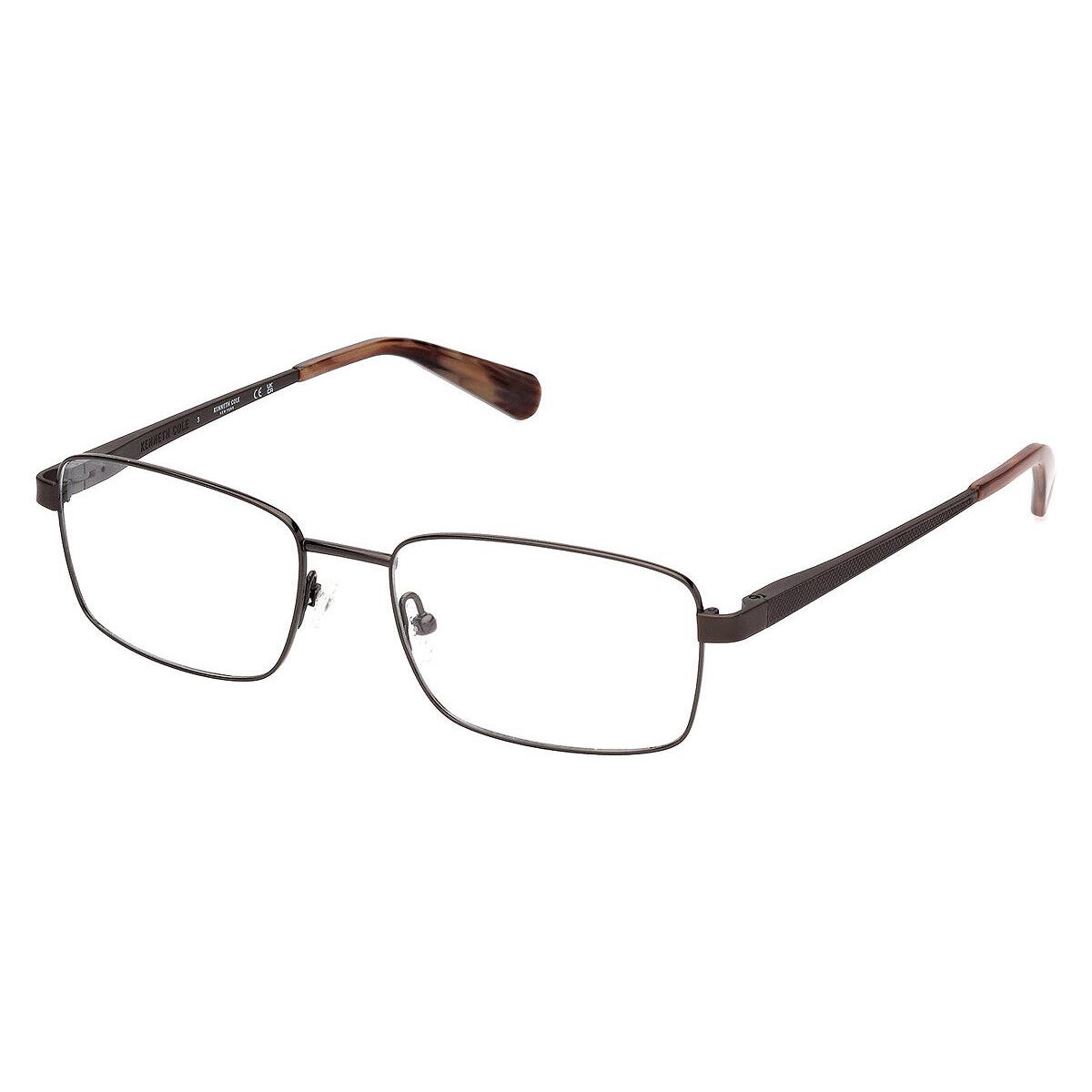 Kenneth Cole KC0315 Eyeglasses Shiny Gunmetal Rectangle 54mm