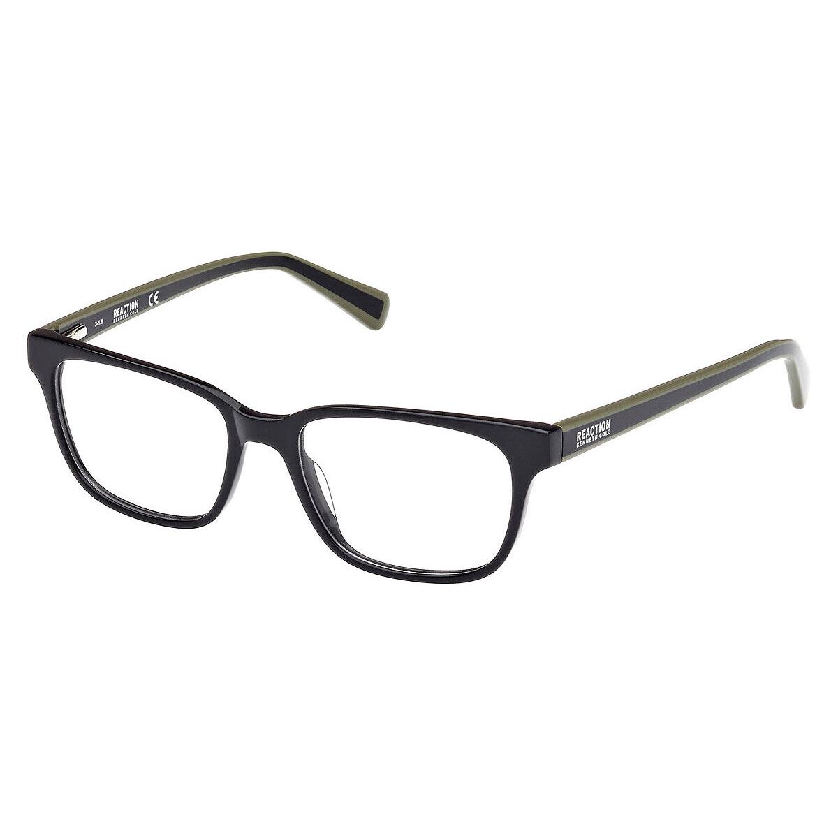 Kenneth Cole KC0809 Eyeglasses Men Shiny Black Geometric 49mm