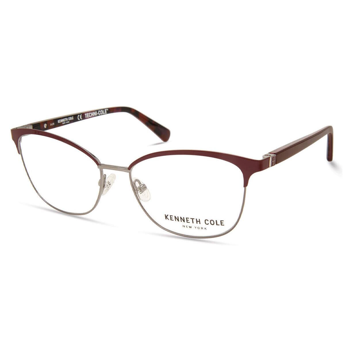 Kenneth Cole KC0329 Eyeglasses Women Shiny Fuxia Square 55mm
