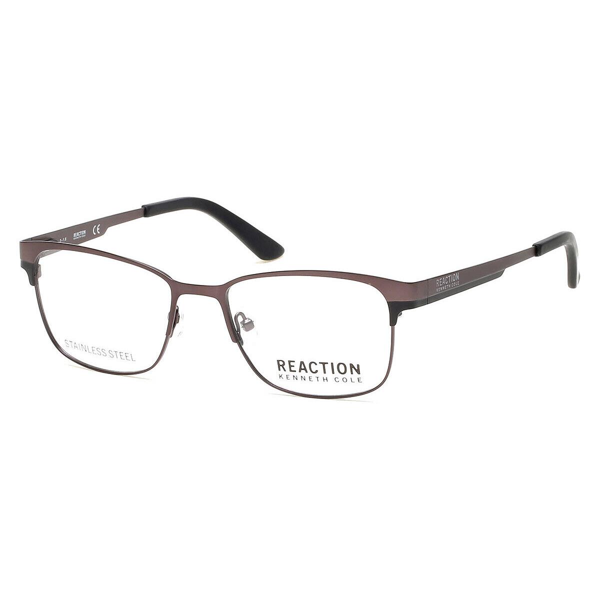 Kenneth Cole KC0789 Eyeglasses Matte Gunmetal Geometric 52mm