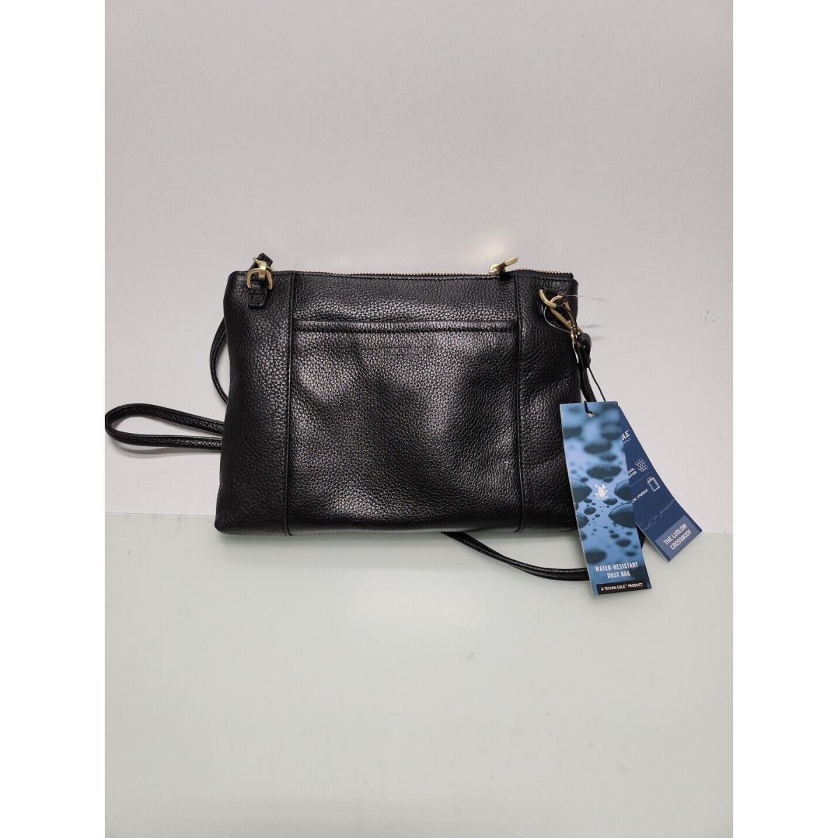 Kenneth Cole Black Leather Ludlow Crossbody Bag RK21