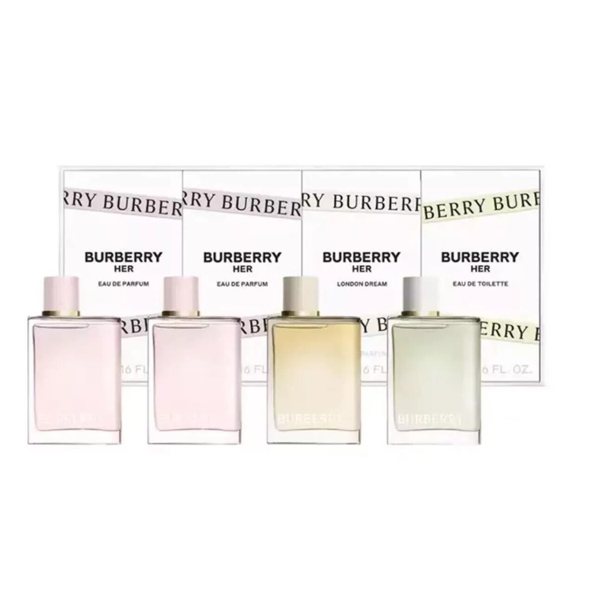 Burberry Her by Burberry 4 Piece Variety Gift Set For Women