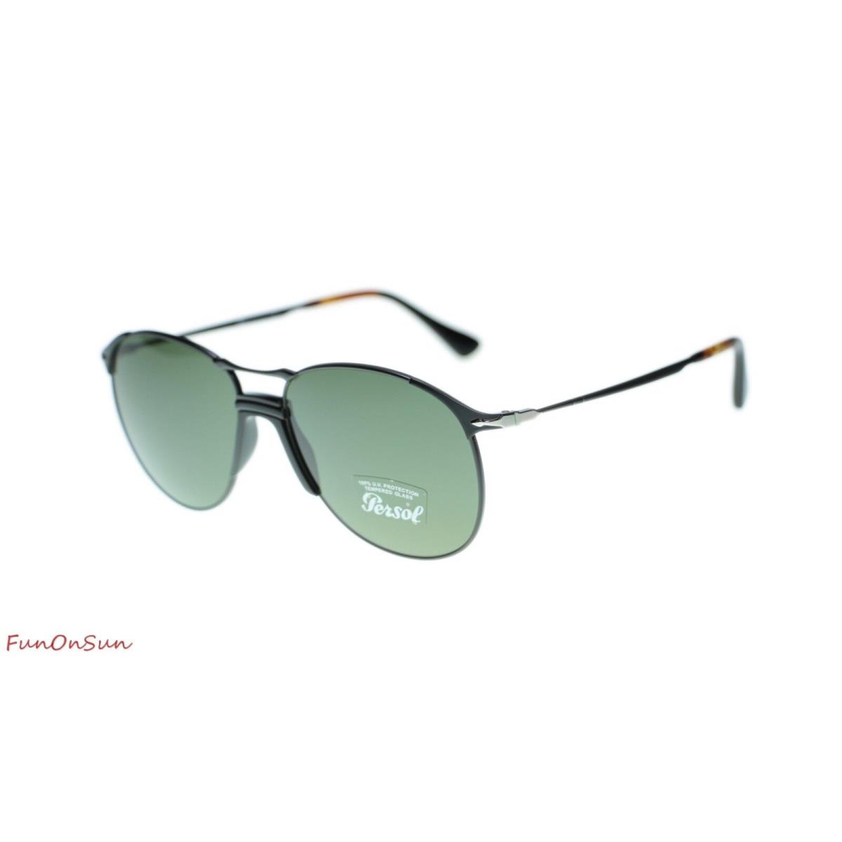 Persol Mens Sunglasses PO2649S 107831 Black/green Lens 55mm