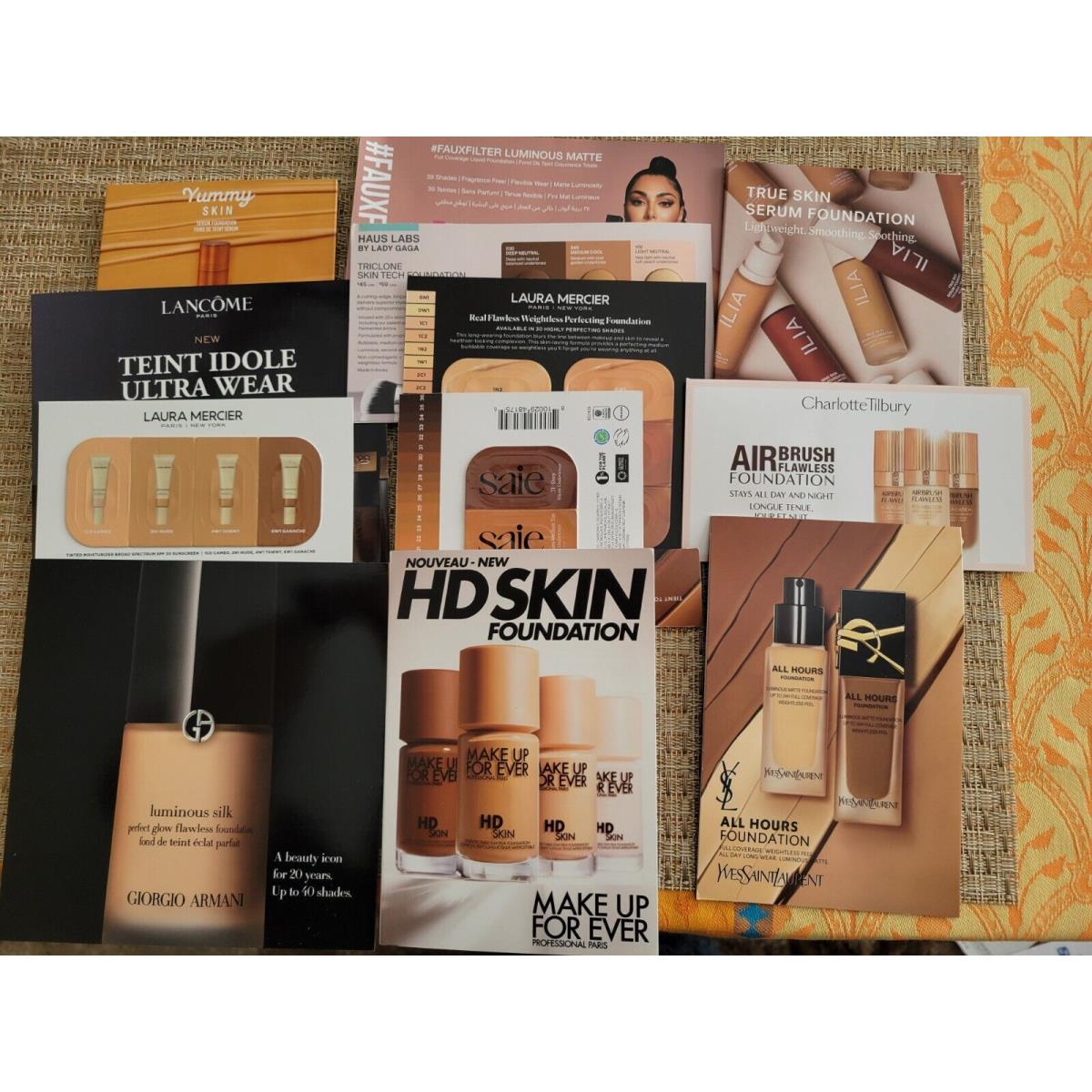 Sephora Beauty Insider Variety Brands of Foundation Samples-all