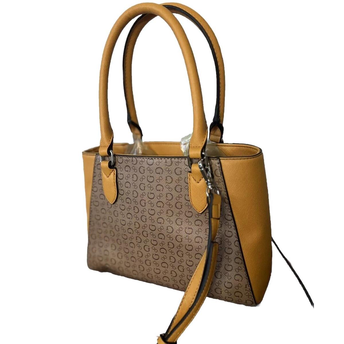 Guess Crossbody Bag Medium Bag in Brown Yellow Color