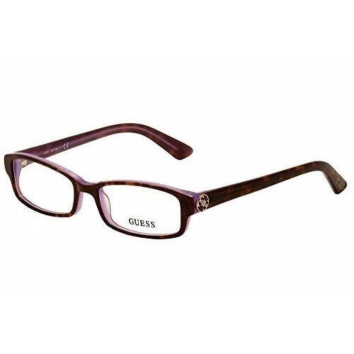 Guess GU2526 Eyeglass Frames - Dark Havana Frame 52 mm