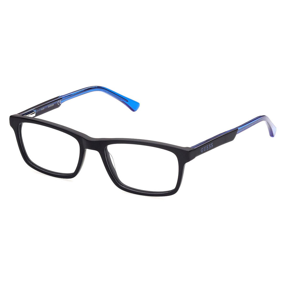 Guess GU9206 Eyeglasses Kids Matte Black Rectangle 49mm