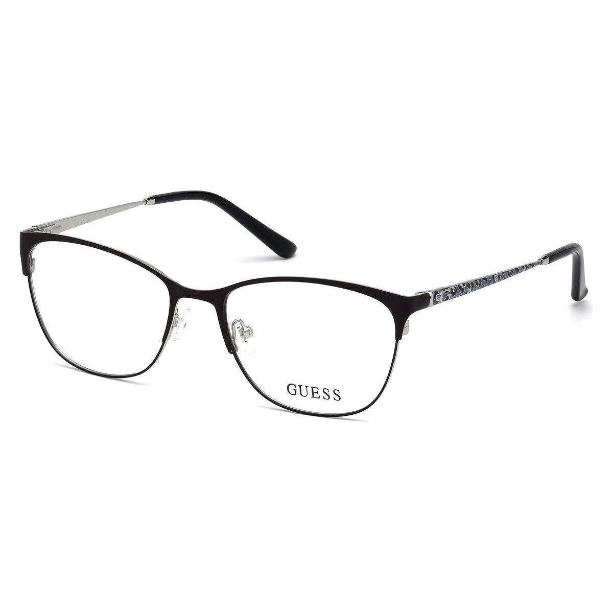 Guess GU2583 Eyeglasses Women Black Other Geometric 53mm