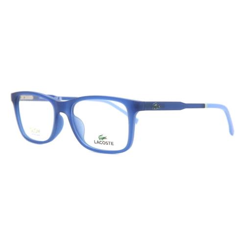 Lacoste L3647 Eyeglasses Kids Matte Blue Lumi Rectangle 50mm