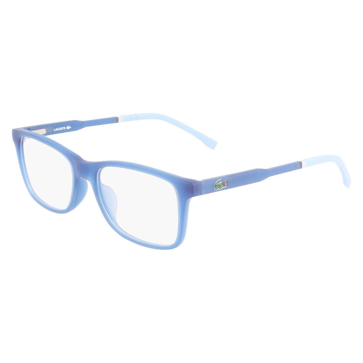 Lacoste L3647 Eyeglasses Kids Matte Blue Lumi Rectangle 50mm