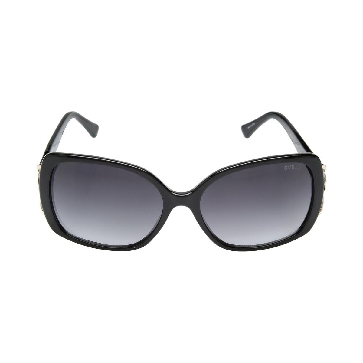 Guess Shiny Black with Gold GF6065 Women Fashion Sunglasses