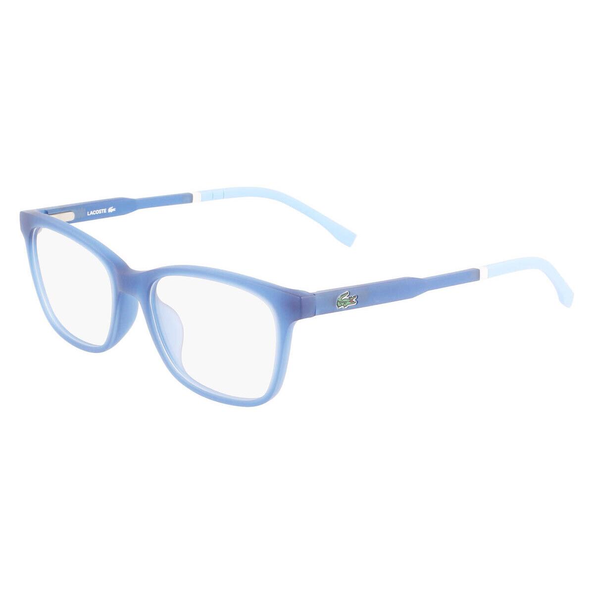 Lacoste L3648 Eyeglasses Kids Matte Blue Lumi Square 48mm