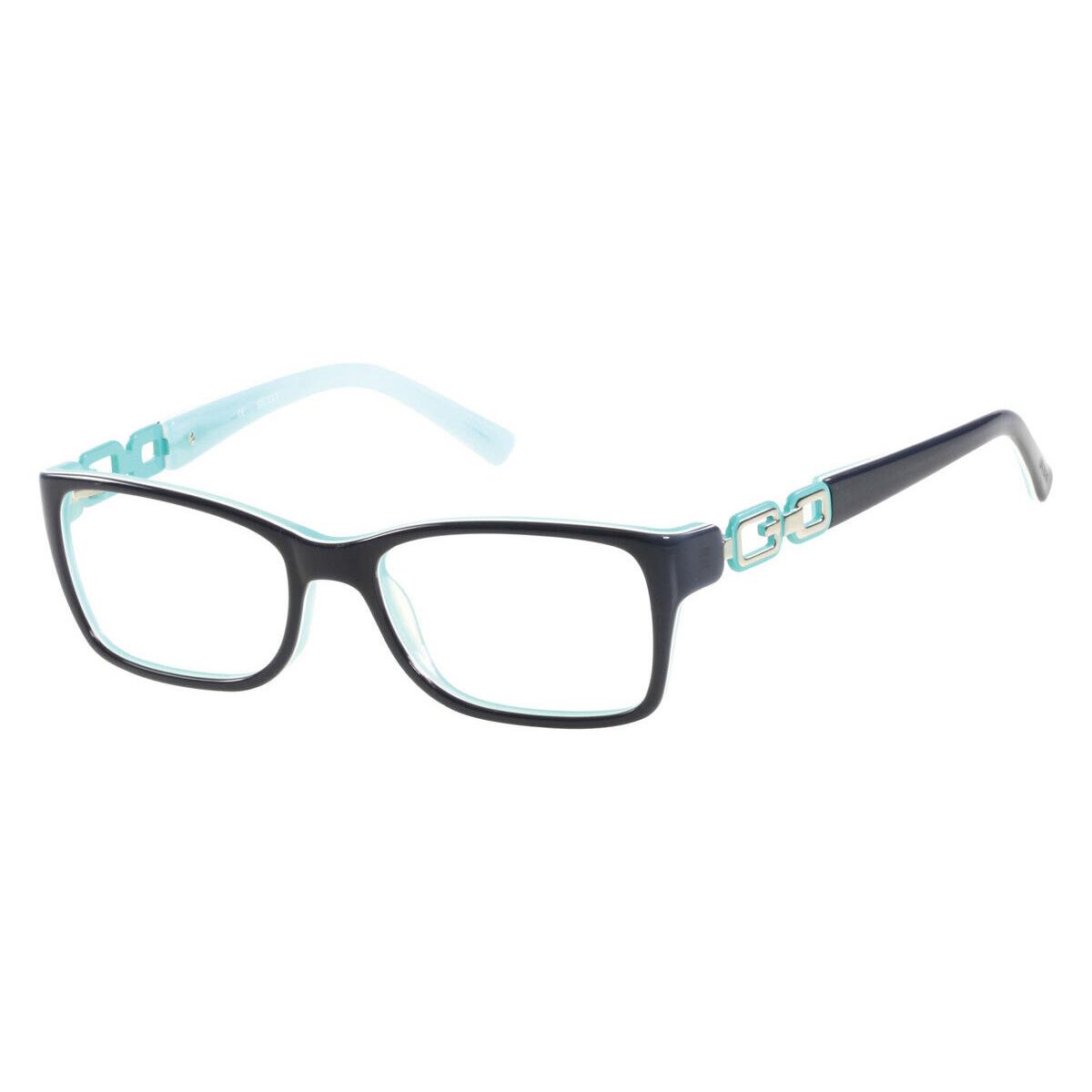 Guess GU2406 Eyeglasses Women Blue Green Square 52mm