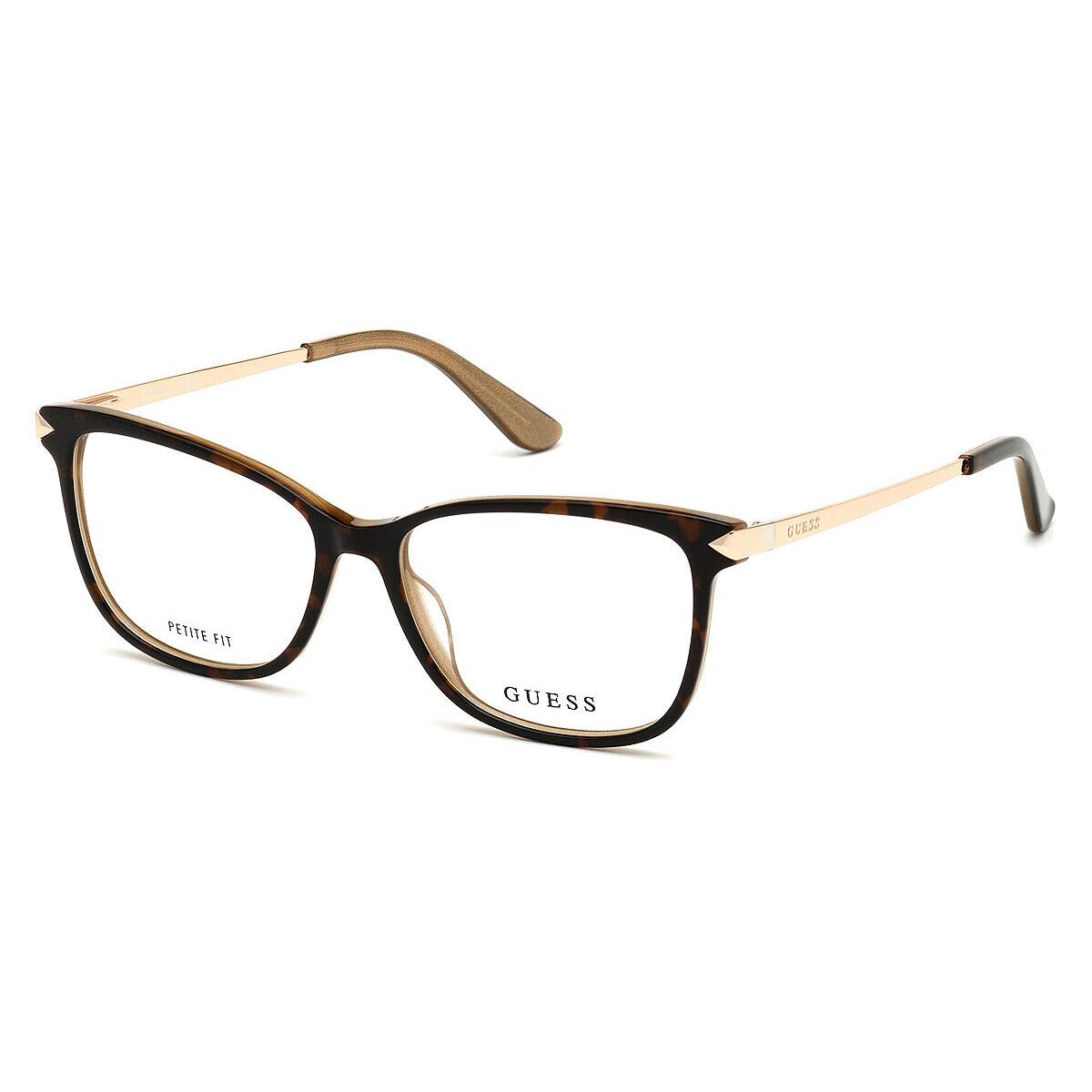 Guess GU2754 Eyeglasses Women Dark Havana Rectangle 54mm