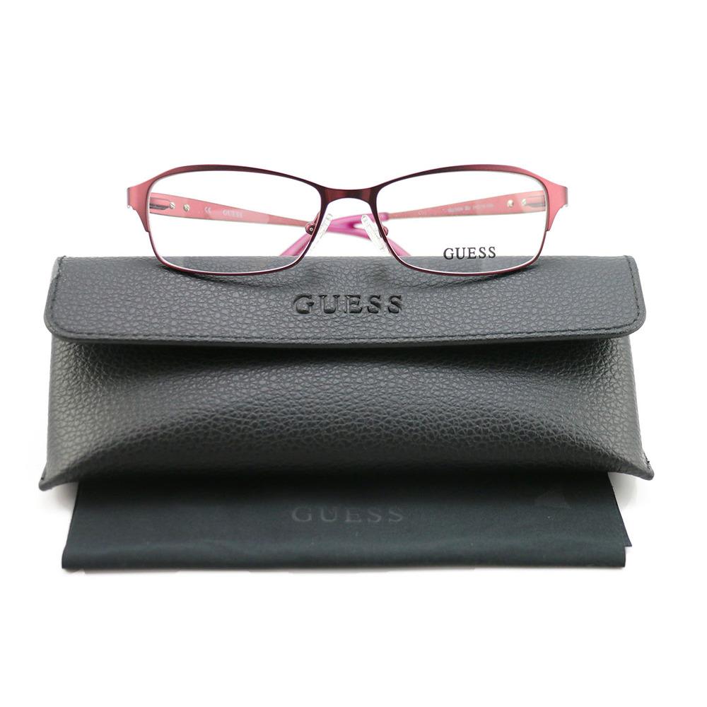 Guess Women`s Eyeglasses GU2424 BU Burgundy 51 15 135 Frames Square