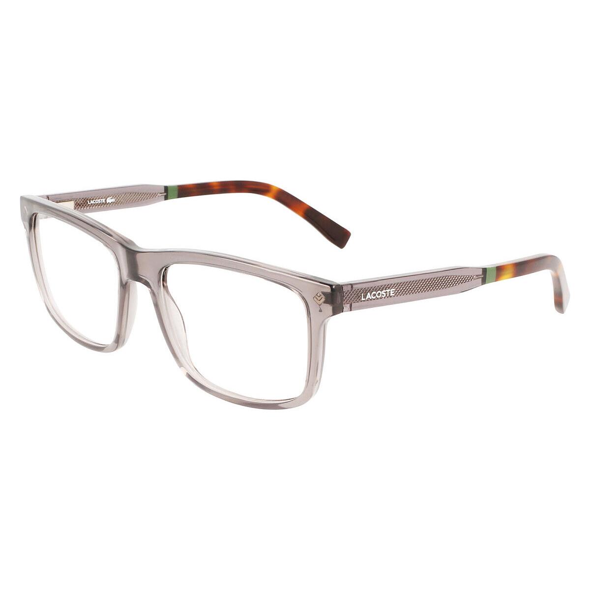 Lacoste L2890 Eyeglasses Men Gray Square 56mm