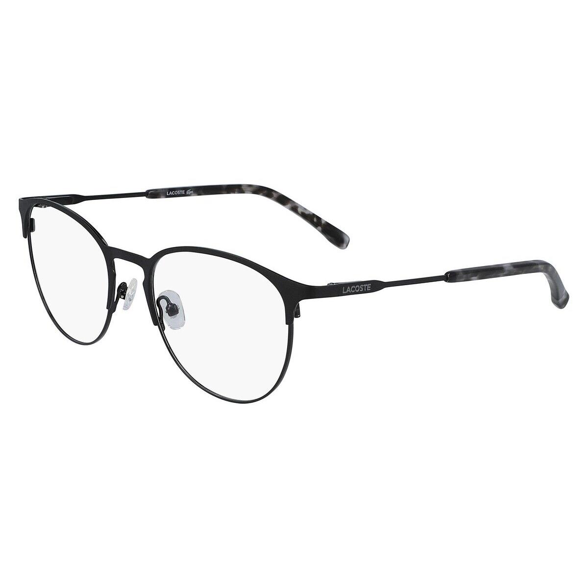 Lacoste L2251 Eyeglasses Unisex Matte Black Oval 52mm