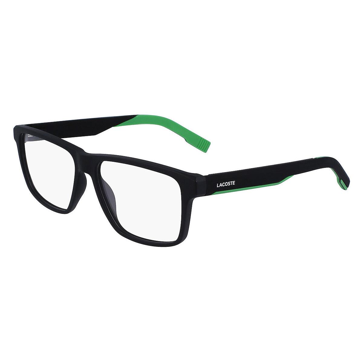 Lacoste L2923 Eyeglasses Men Black Square 57mm