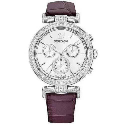 Swarovski 5296835 Passage Purple Chronograph Silver Tone Women`s Watch