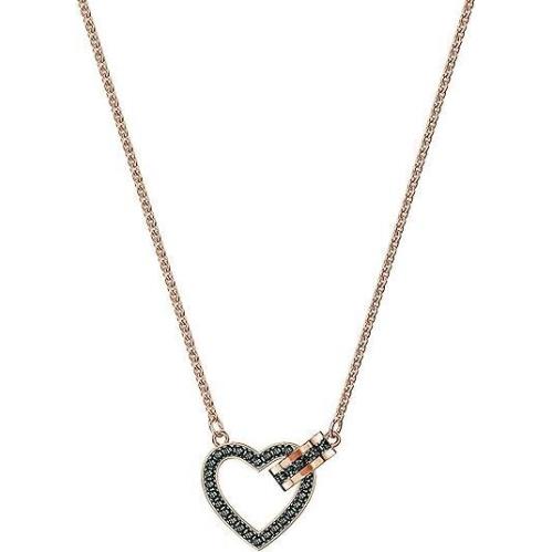 Swarovski Lovely Necklace - Grey Rose Gold Plating - 5465686