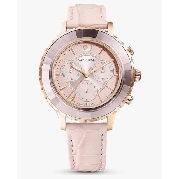 Swarovski 5452501 Octea Lux Chronograph Rose Tone Pink Women`s Watch