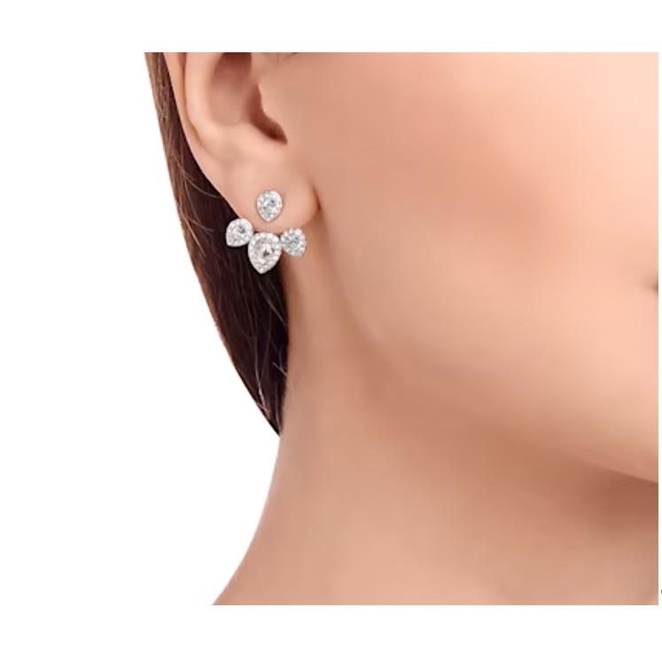 Swarovski Latisha Earrings - Removable Jackets