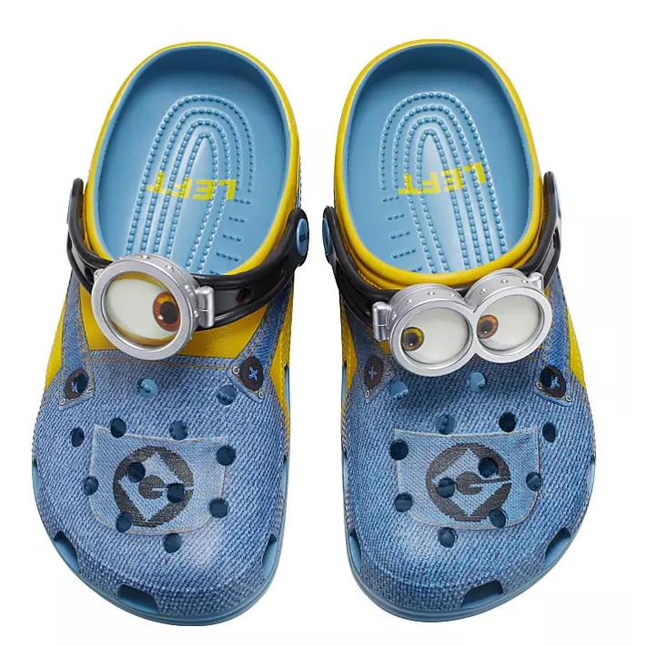 Crocs x Minions Classic Clog Shoes Slip Slide On All Terrain All Sizes Blue - Blue