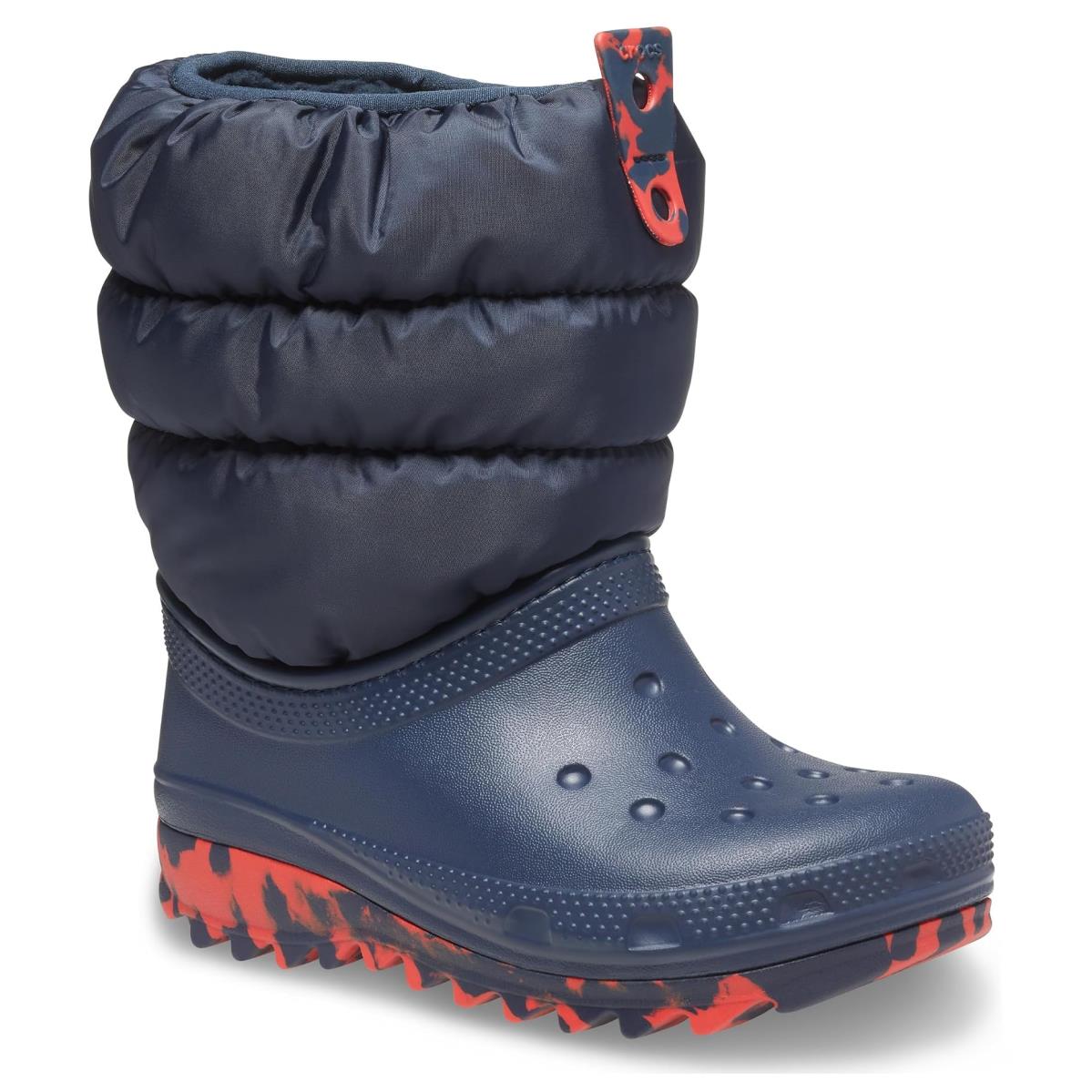 Children Unisex Boots Crocs Kids Classic Neo Puff Boot Toddler Navy