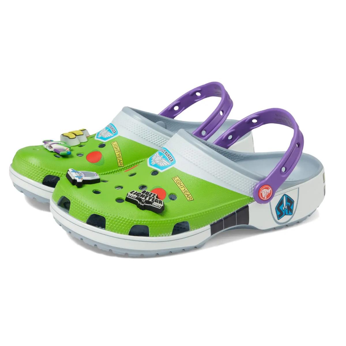 Crocs x Toy Story Classic Clog Slides Slip On Casual Buzz Light Year All Sizes - Green