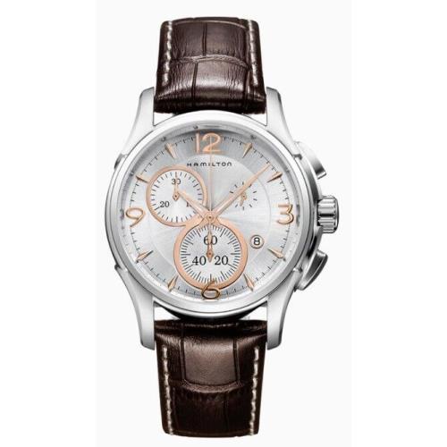 Hamilton Men`s H32612555 Jazzmaster Chronograph Silver Dial Watch