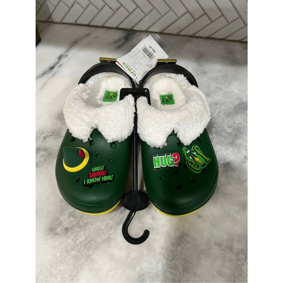 Buddy The Elf Crocs Lined Clogs j4 W6 M4