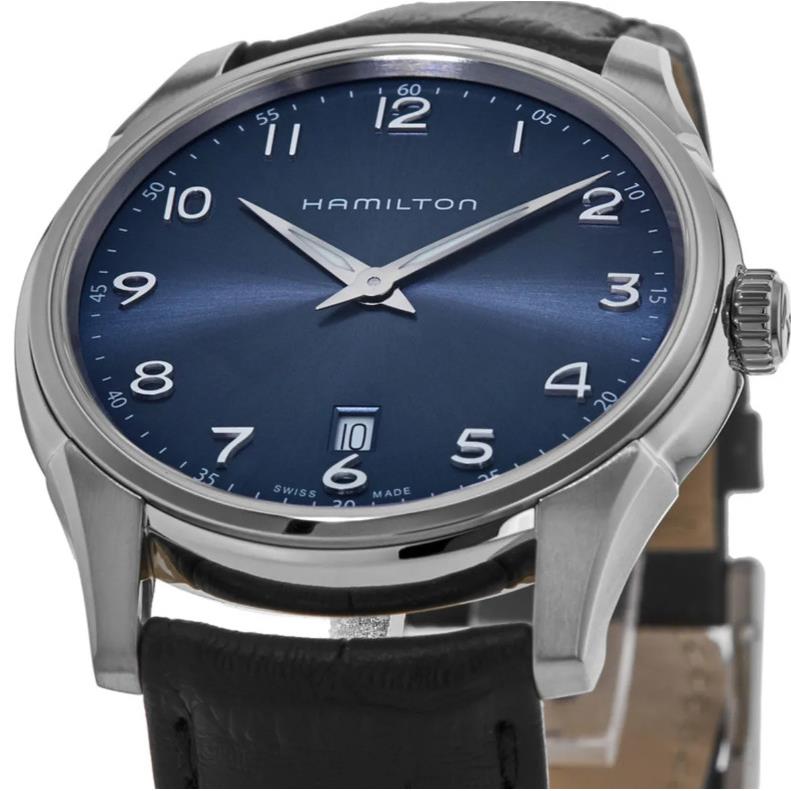 Hamilton Jazzmaster Thinline Quartz Blue Dial 42mm Men`s Watch H38511743