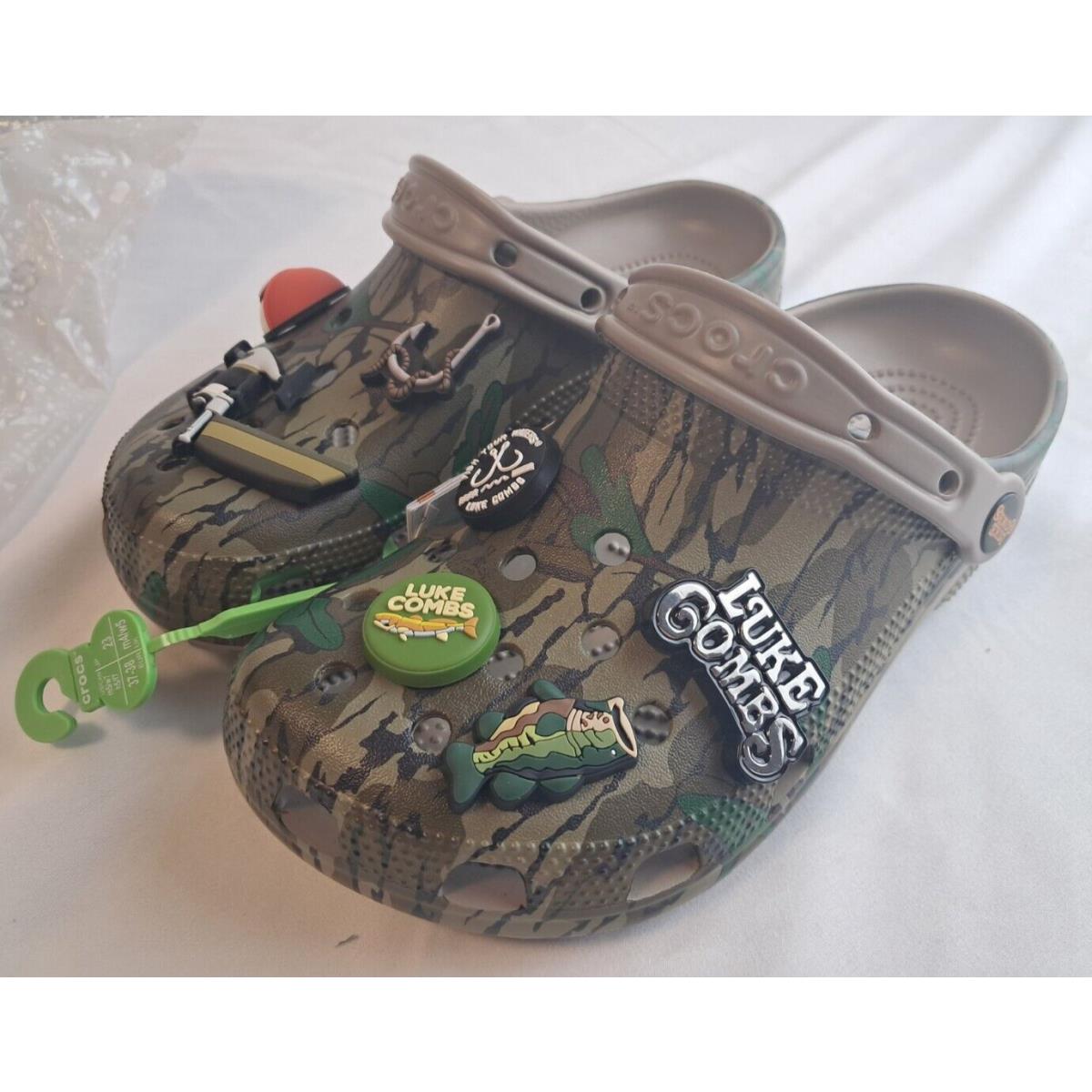 Luke Combs X Crocs Bootlegger Classic Clog Mossy Oak Camo Mens 5 Womens 7