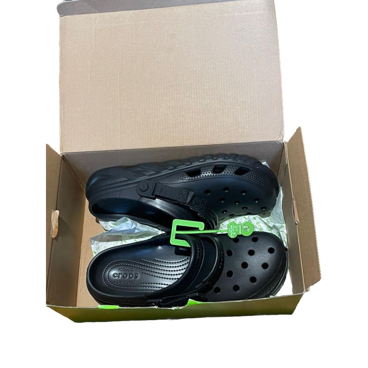 Crocs Kids` Duet Max II Clogs Size J2 Black W/tags 208774-001