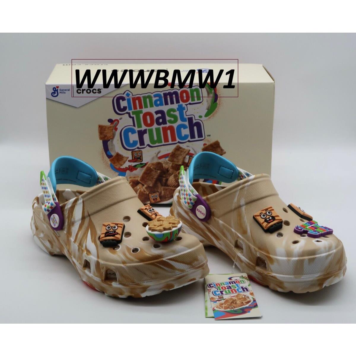 Crocs Cinnamon Toast Crunch Limited Edition Shoes Size J6 Youth Womens 8