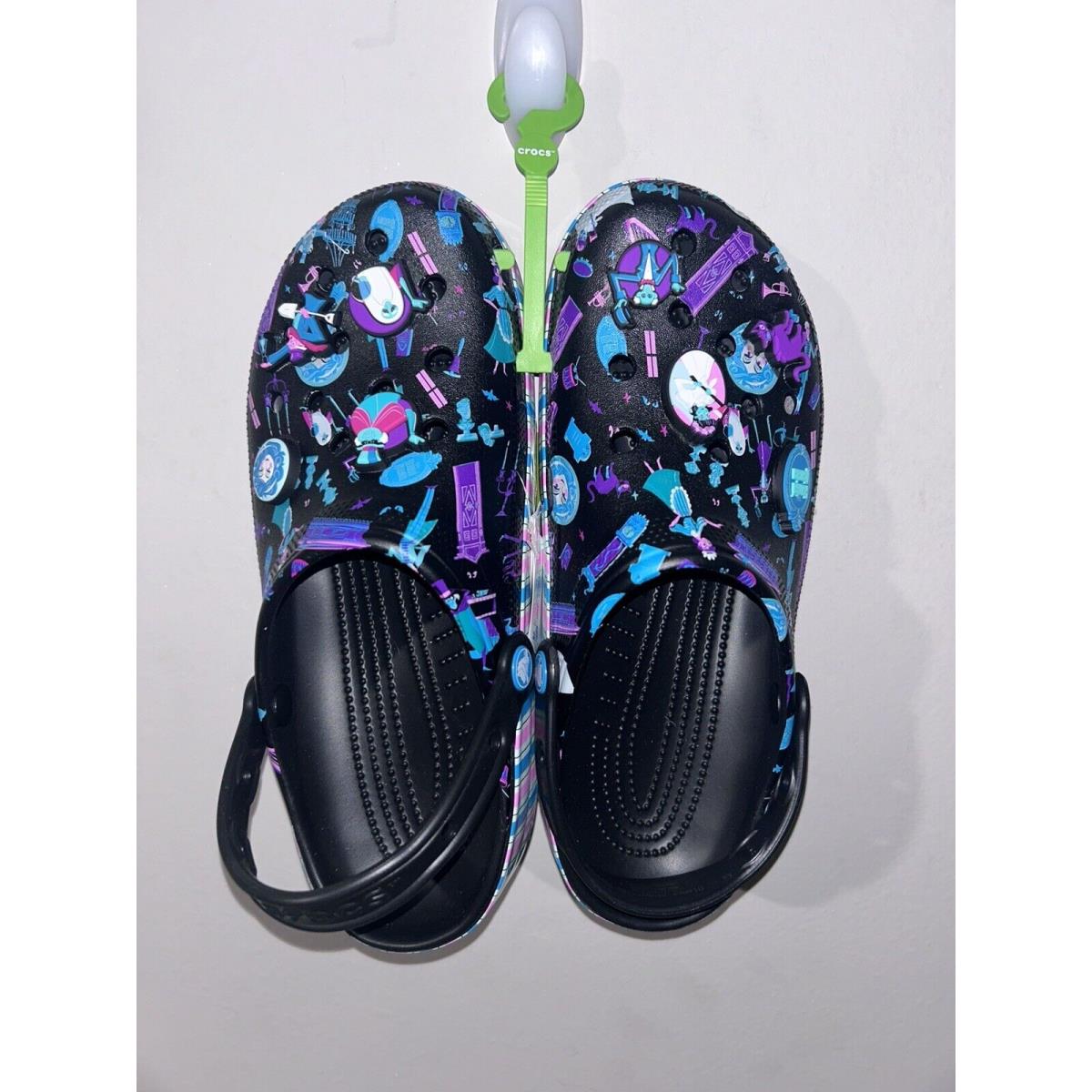 Disney Parks Crocs Haunted Mansion Glow in Dark Sandals Clogs Size 11 Men`s