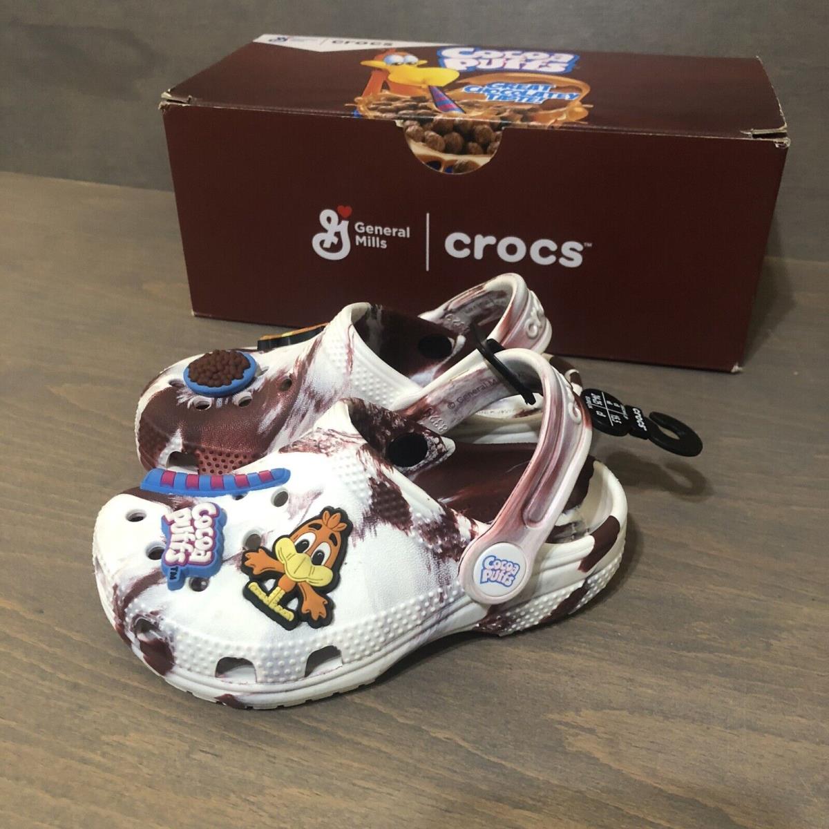 Crocs x Cocoa Puffs Baby Shoes Size 8C Kids Toddler Clog