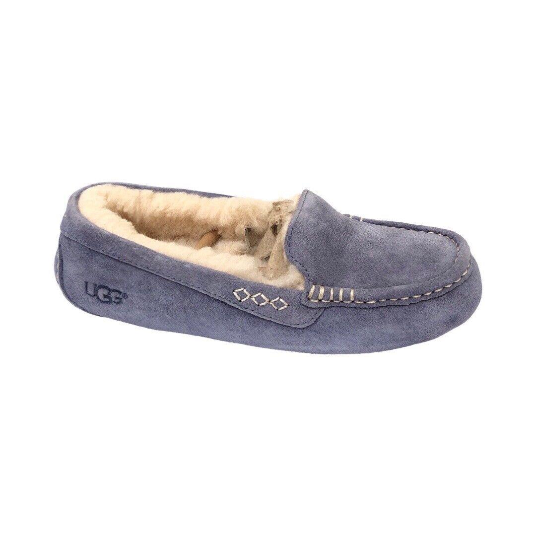 Ugg Women`s Ansley Slippers Slip On Shoes Suede Pajama Blue 3312