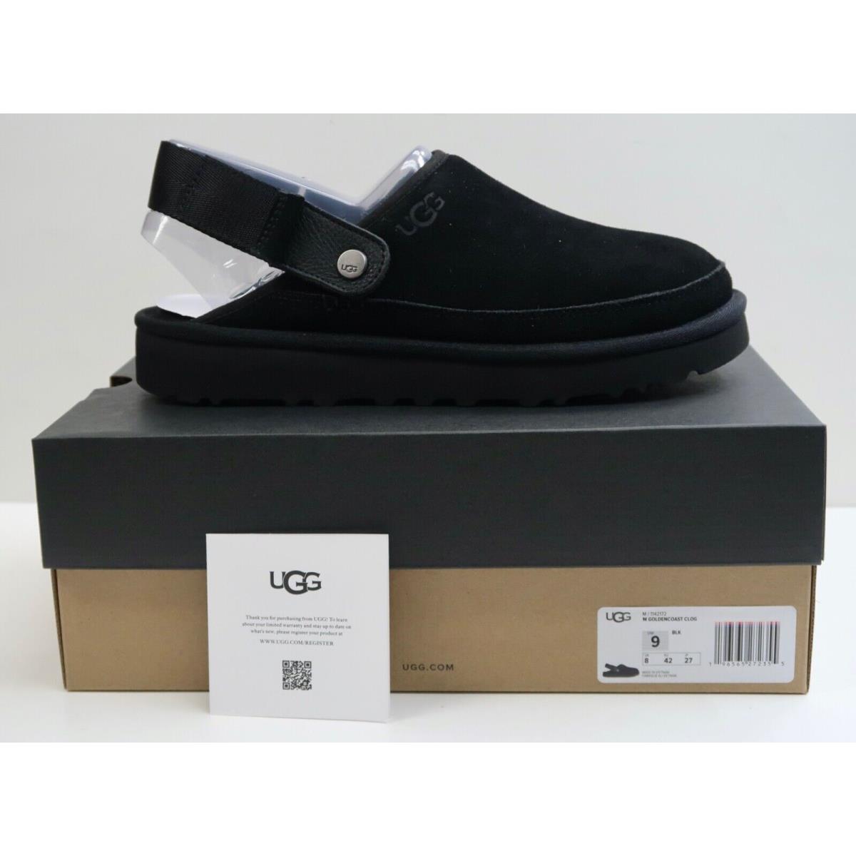 Ugg Goldencoast Clog Slip On Men`s 1142172 Black Shoes Size US 9 / EU 42