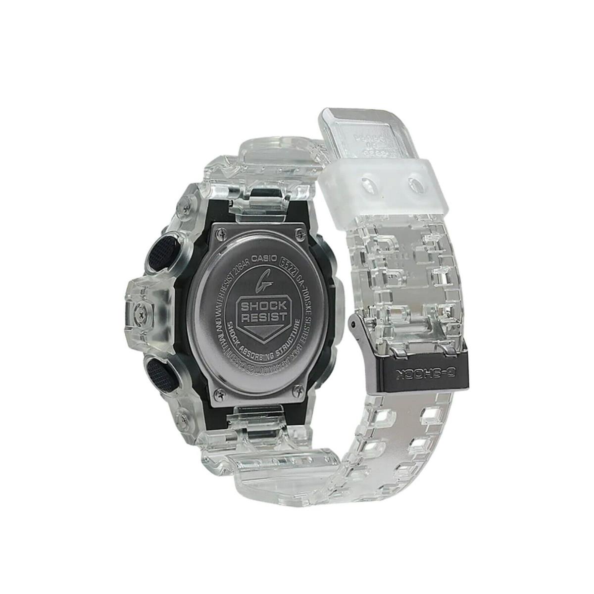 Casio G-shock Transparent Pack Grey Resin Analog-digital Men`s Wrist Watch