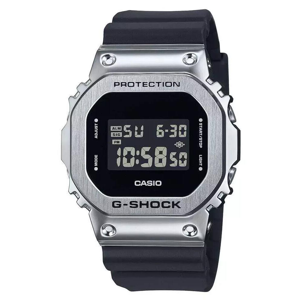 Casio G-shock Digital Metal Bezel Alarm Flash Alert GM5600U-1 200M Mens Watch