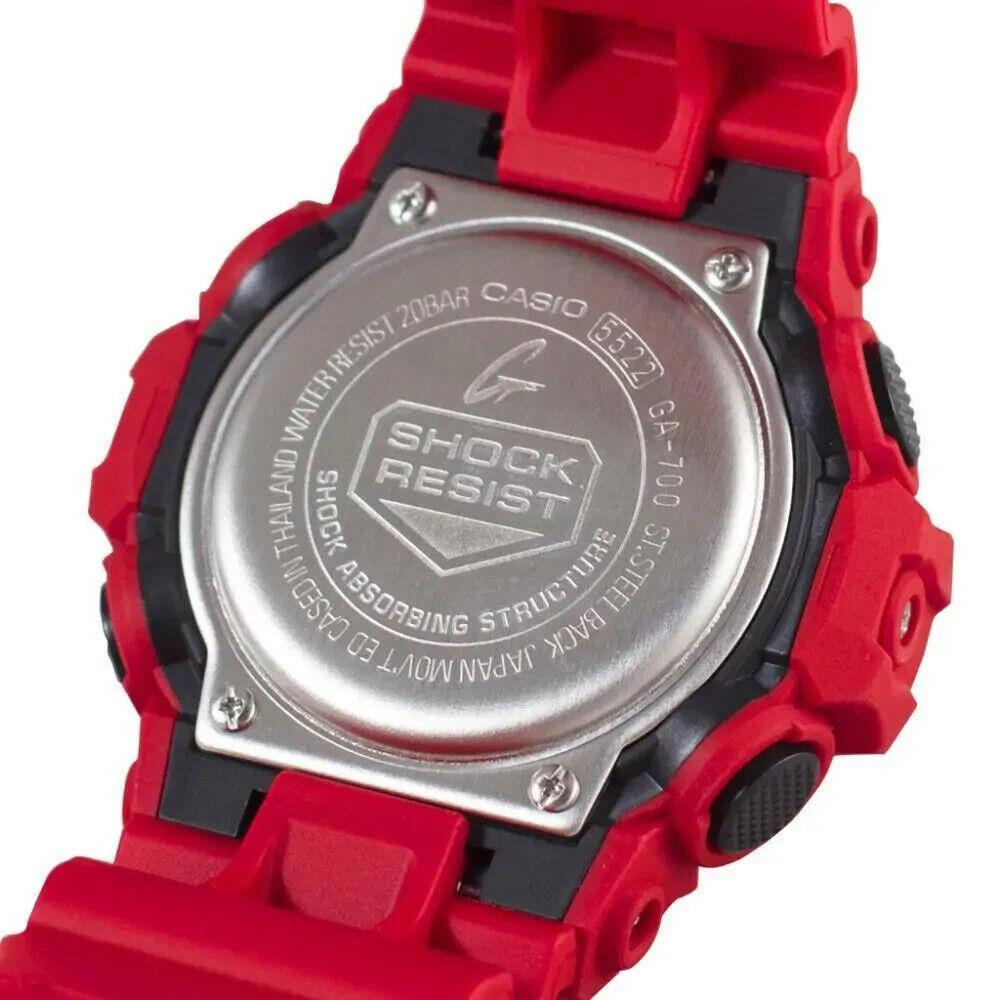 Casio G-shock Analog/digital Watch Red Resin GA-700-4A / GA700-4A