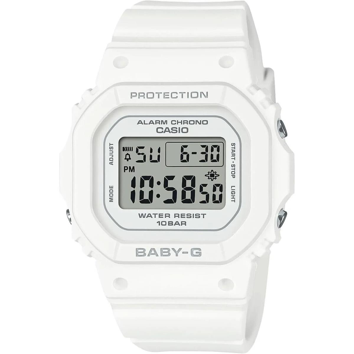 Casio Baby-g Digital White Resin Strap Quartz BGD565U-7D 100M Women`s Watch