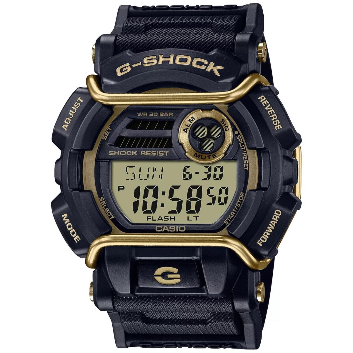 Casio G-shock GD-400GB-1B2 Black Gold Digital Hip Hop Style Men`s Sport Watch