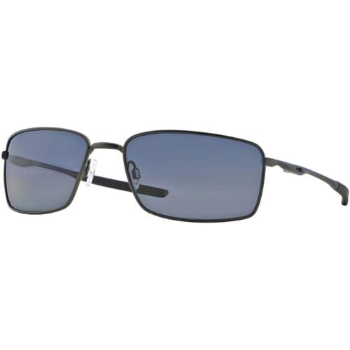 Oakley OO4075-01 Square Wire Sunglasses Polished Black/black Iridium