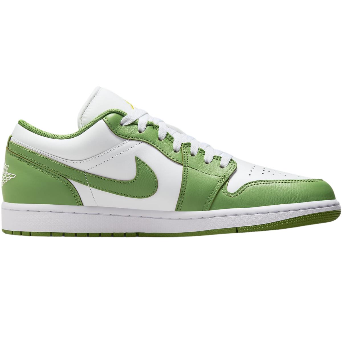 Nike Air Jordan 1 Low Retro Men`s Casual Shoes All Colors US Sizes 7-14 - White/Lightning/Chlorophyll